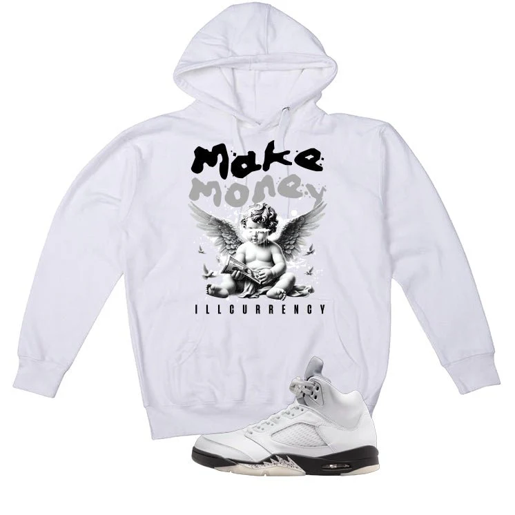 Air Jordan 5 White Black White T-Shirt (Make Money)| illcurrency - Image 3