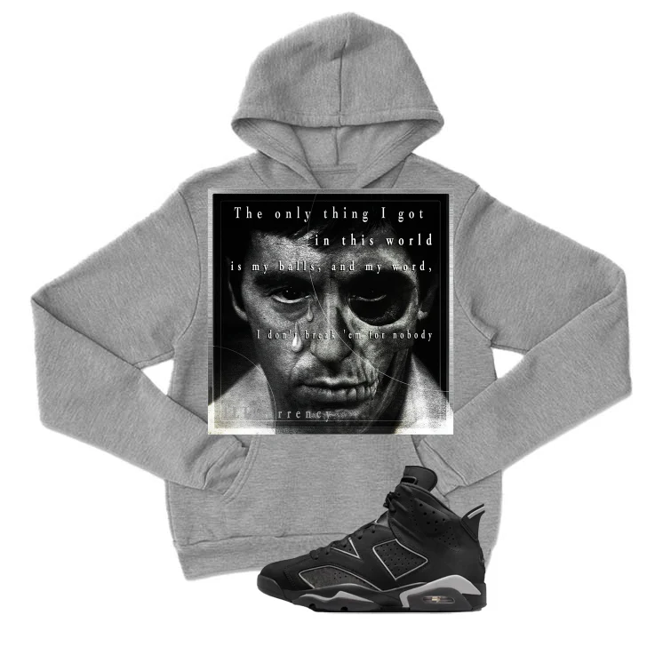 Air Jordan 6 Cap and Gown Matching T-Shirt, Sweatshirts & Hoodies Grey T-Shirt (Only Thing I Got)| illcurrency - Image 3