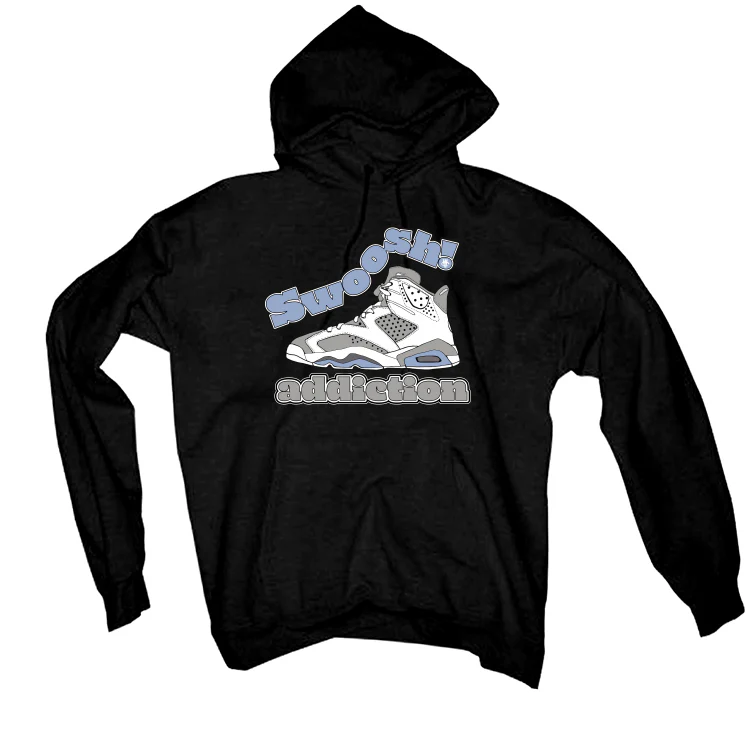 Air Jordan 6 Cool Grey - Black T-Shirt (swoosh addiction) - Image 3