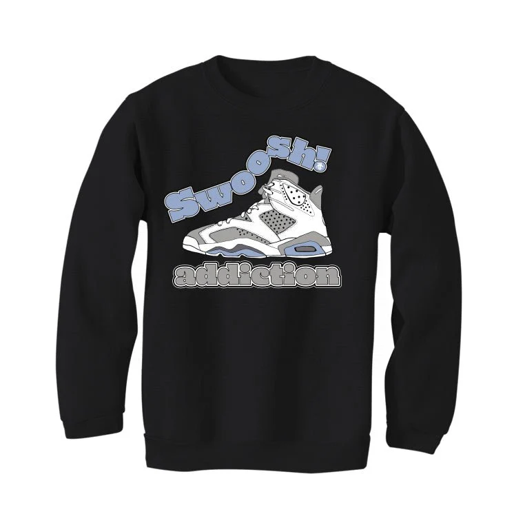 Air Jordan 6 Cool Grey - Black T-Shirt (swoosh addiction) - Image 4