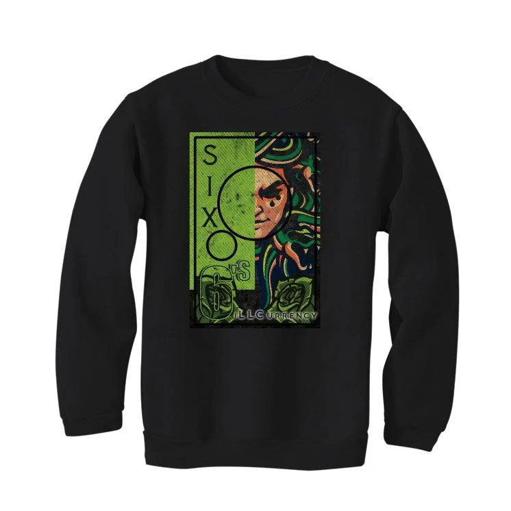 Air Jordan 6 “Electric Green” Black T-Shirt (LA MEDUSSA) - Image 4