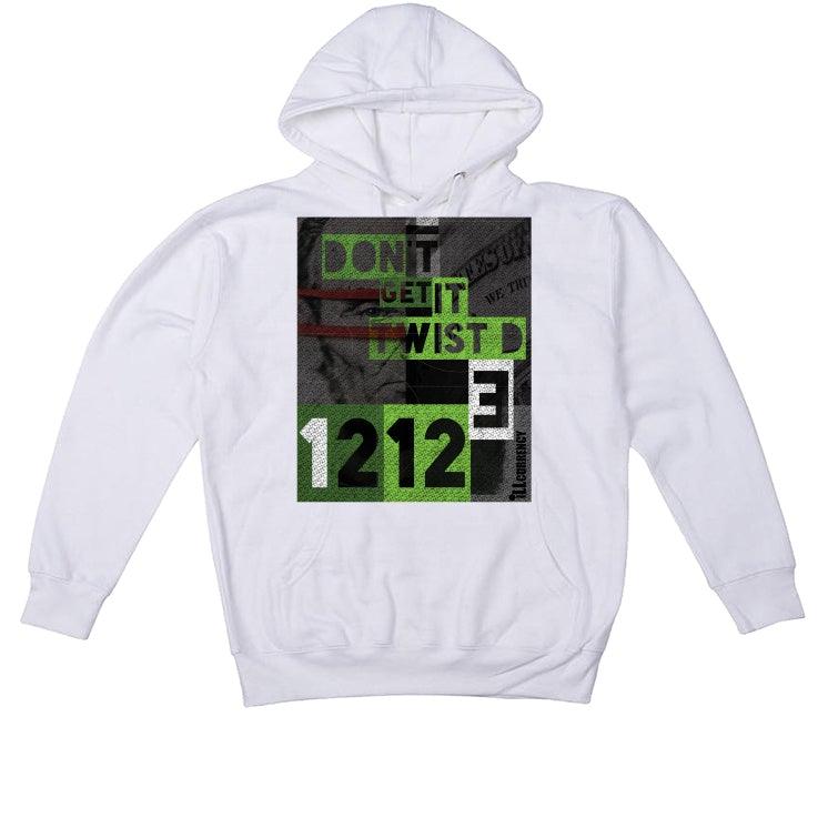 Air Jordan 6 “Electric Green” White T-Shirt (DON'T GET IT TWISTED) - Image 3
