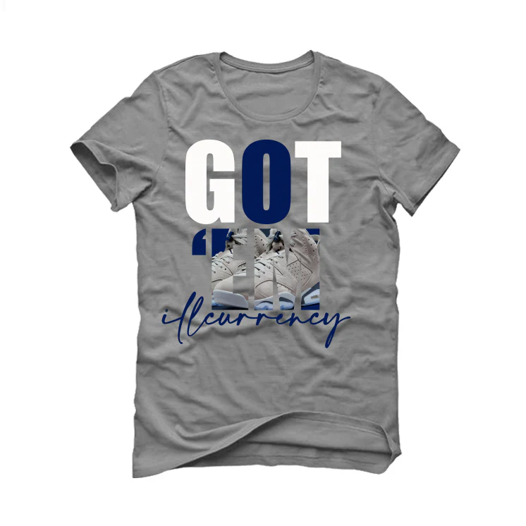 Air Jordan 6 "Georgetown" Grey T-Shirt (Got Em) - Image 2