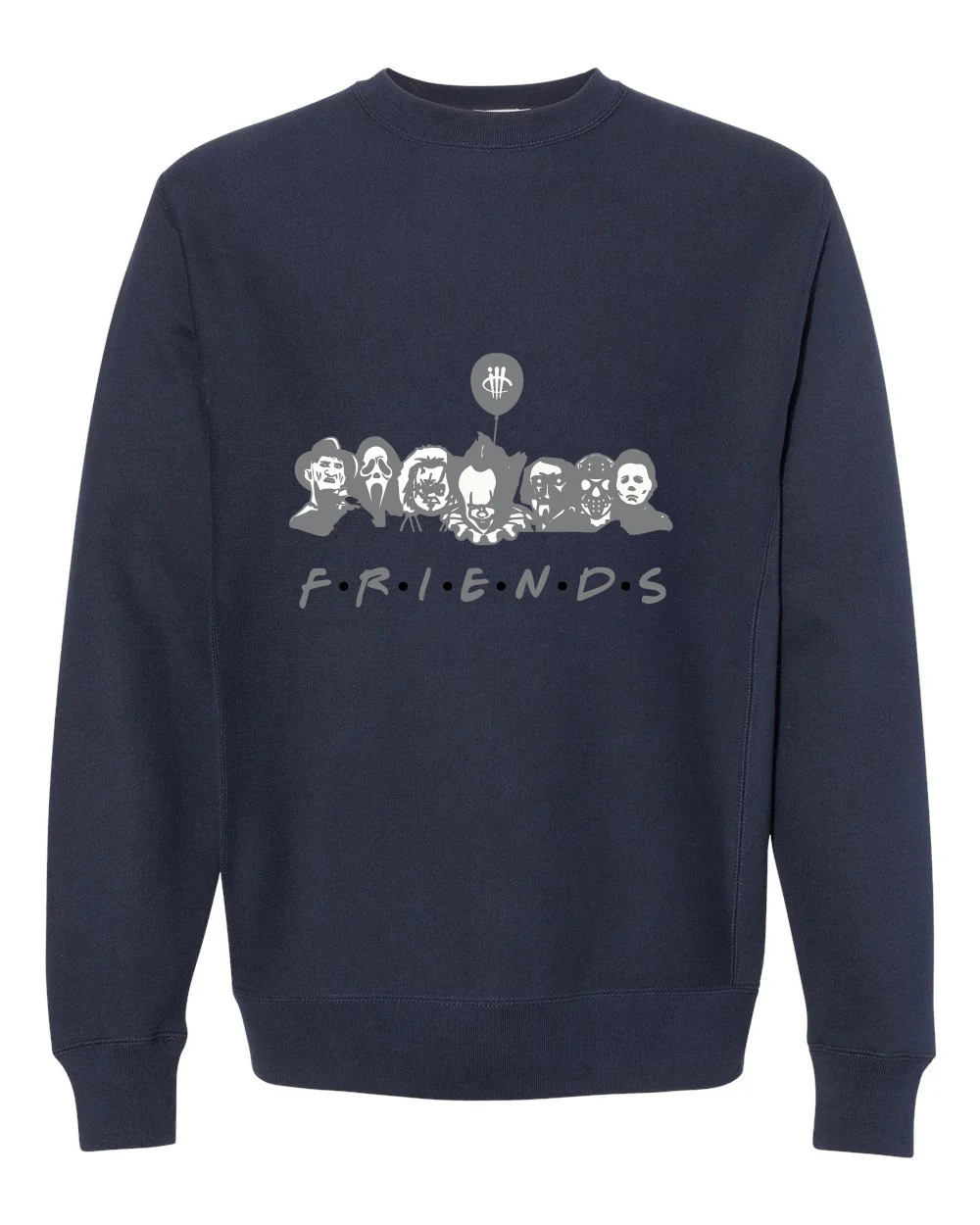 Air Jordan 6 "Georgetown" Navy Blue T-Shirt (F R I E N D S) - Image 4