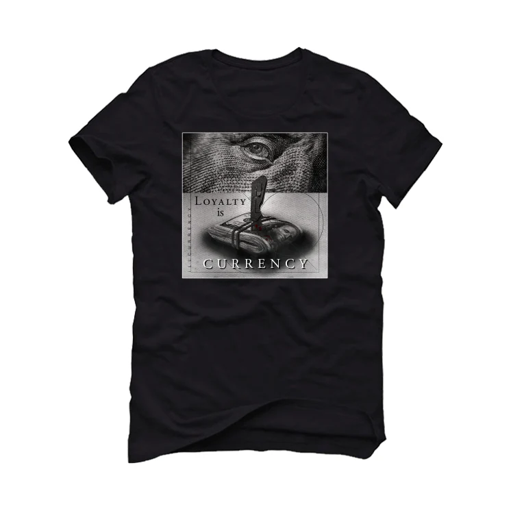 Air Jordan 6 “Metallic Silver” Black T-Shirt (LOYALTY IS CURRENCY) - Image 2