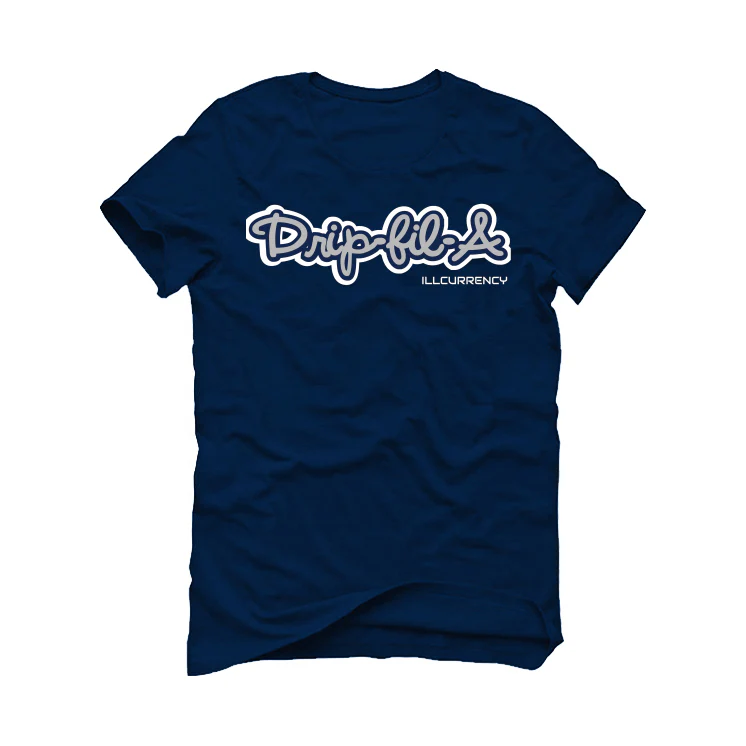 Air Jordan 6 “Midnight Navy” | illCurrency Navy Blue T-Shirt (Dripfila) - Image 2