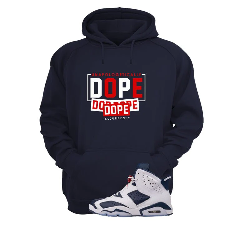 Air Jordan 6 Olympic Navy Blue T-Shirt (DOPE DOPE DOPE)| illcurrency - Image 3