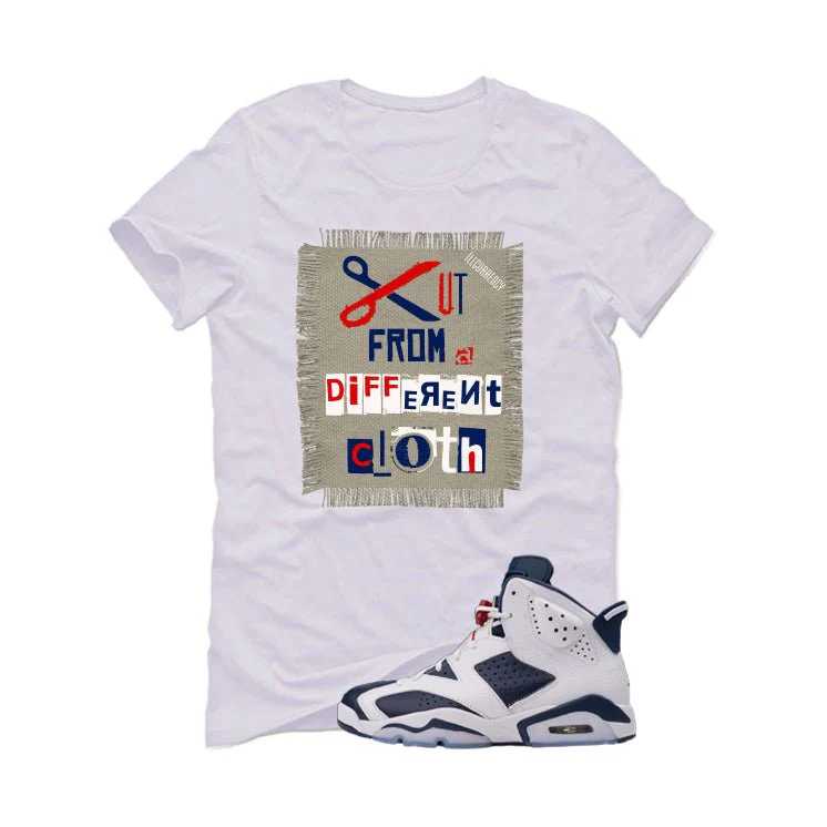 Air Jordan 6 Olympic White T-Shirt (Cut from a different cloth)| illcurrency - Image 2