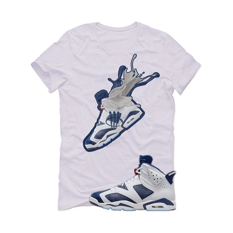 Air Jordan 6 Olympic White T-Shirt (SPLASH 6)| illcurrency - Image 2