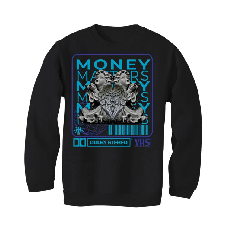 Air Jordan 6 Retro “Aqua” | illcurrency Black T-Shirt (MONEY MATTERS) - Image 4