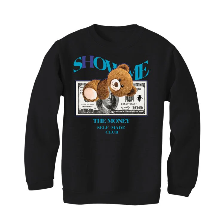 Air Jordan 6 Retro “Aqua” | illcurrency Black T-Shirt (SHOW ME) - Image 4