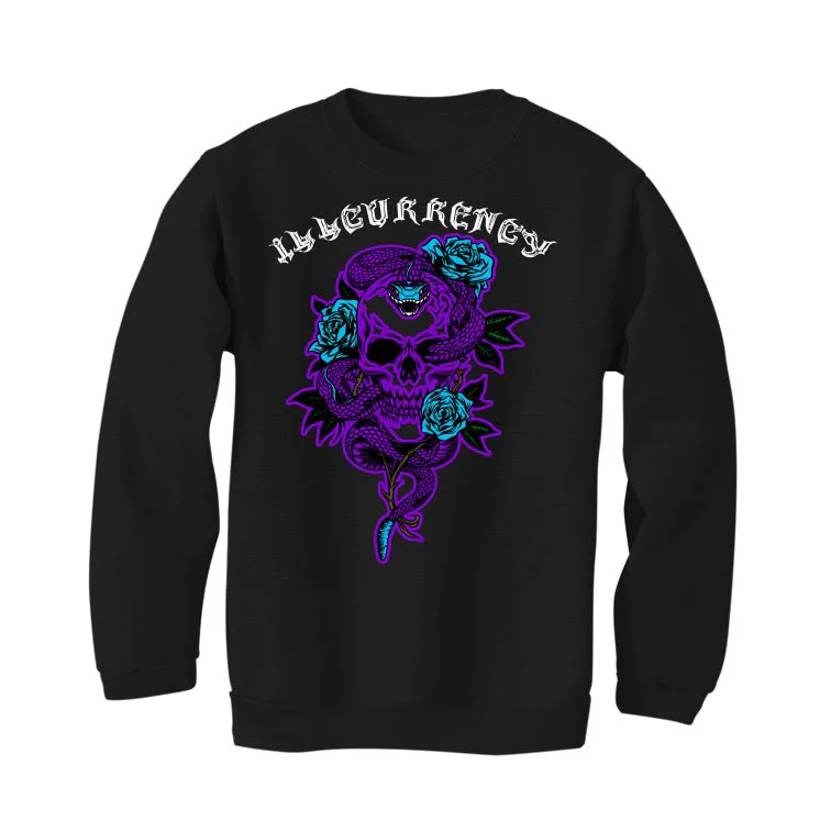 Air Jordan 6 Retro “Aqua” | illcurrency Black T-Shirt (Skeleton Rose) - Image 4