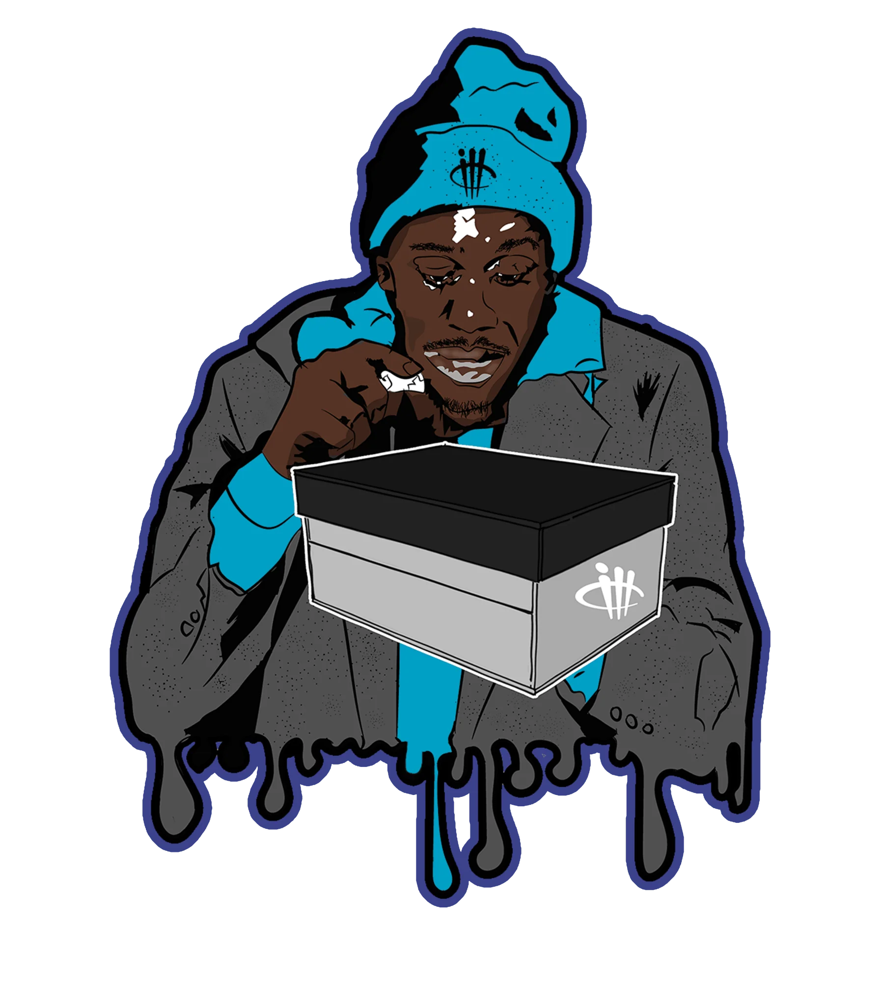 Air Jordan 6 Retro “Aqua” | illcurrency Black T-Shirt (UNCENDORED)