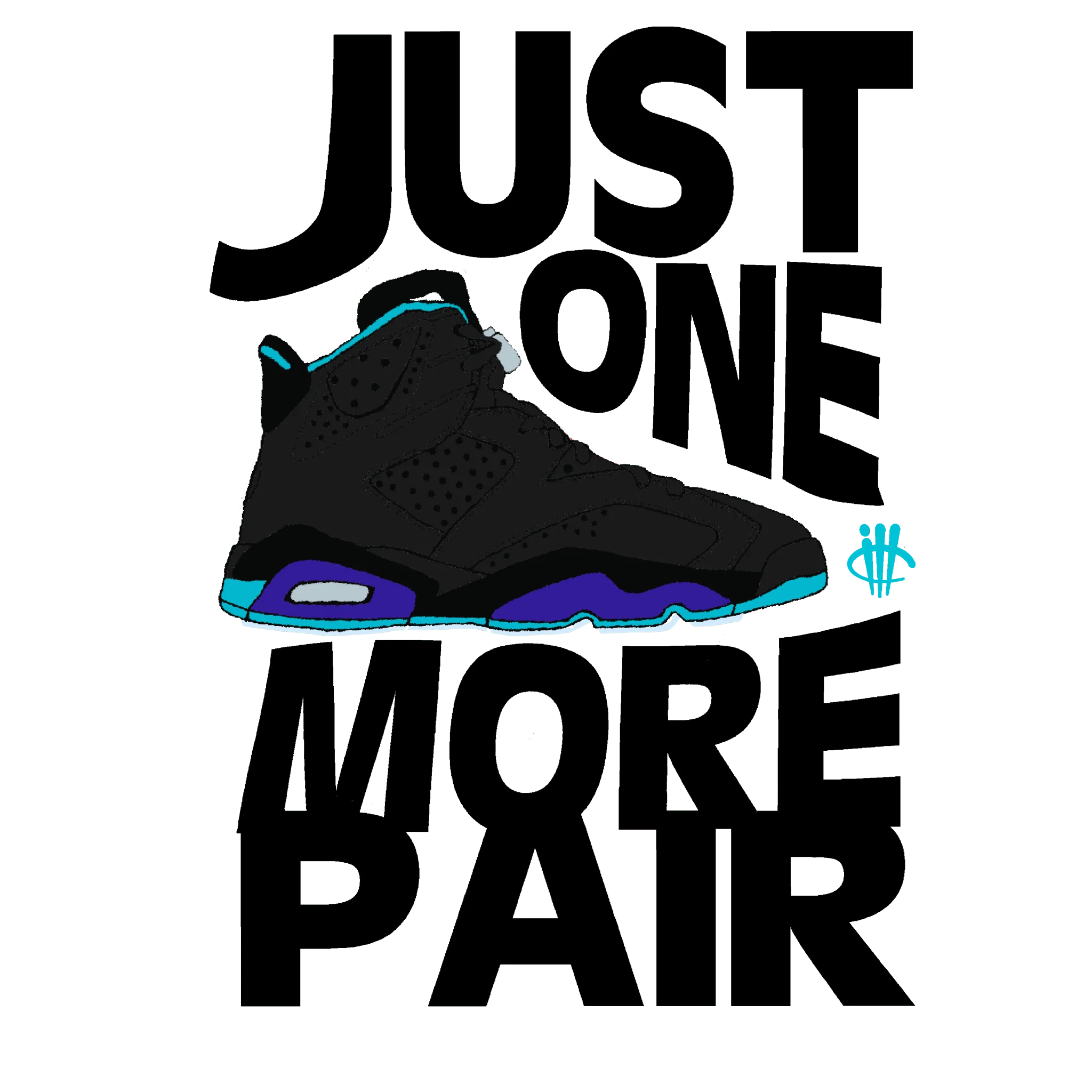 Air Jordan 6 Retro Aqua Purple T-Shirt (JUST ONE MORE PAIR)