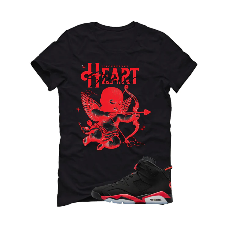 Air Jordan 6 Reverse Infrared Matching T-Shirt, Sweatshirts & Hoodies Black T-Shirt (Heart Stealer)| illcurrency - Image 2