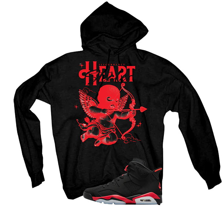 Air Jordan 6 Reverse Infrared Matching T-Shirt, Sweatshirts & Hoodies Black T-Shirt (Heart Stealer)| illcurrency - Image 3