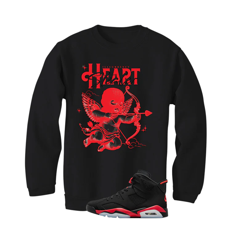 Air Jordan 6 Reverse Infrared Matching T-Shirt, Sweatshirts & Hoodies Black T-Shirt (Heart Stealer)| illcurrency - Image 4