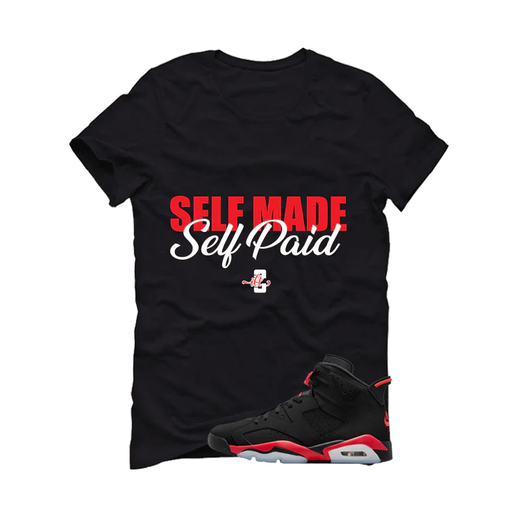 Air Jordan 6 Reverse Infrared Matching T-Shirt, Sweatshirts & Hoodies Black T-Shirt (Self Made)| illcurrency - Image 2