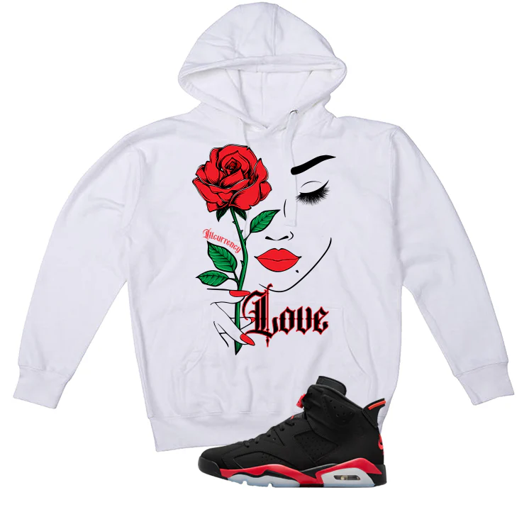 Air Jordan 6 Reverse Infrared Matching T-Shirt, Sweatshirts & Hoodies White T-Shirt (Love)| illcurrency - Image 3