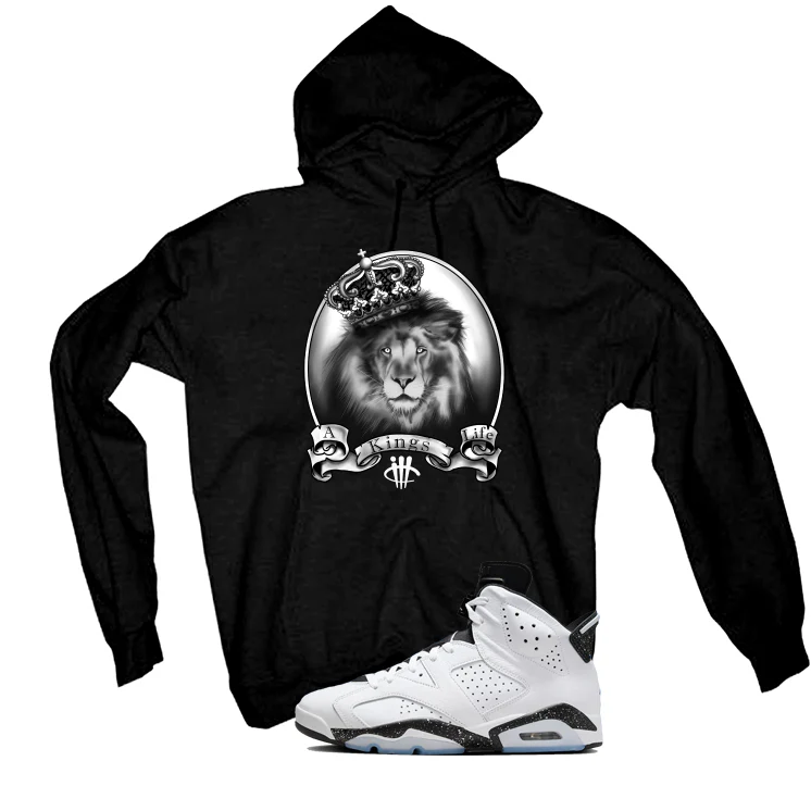 Air Jordan 6 Reverse Oreo Black T-Shirt (A Kings Life)| illcurrency - Image 3
