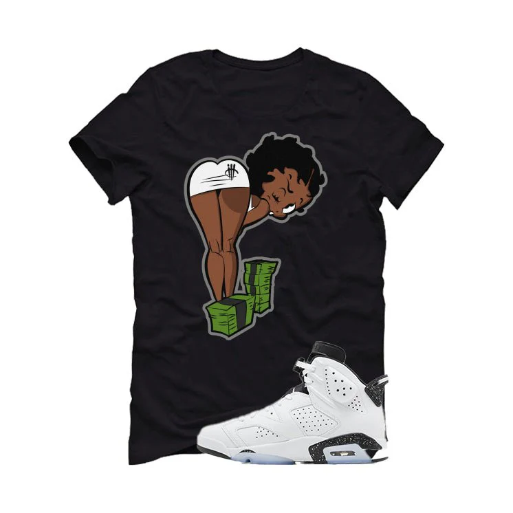 Air Jordan 6 Reverse Oreo Black T-Shirt (BOO)| illcurrency - Image 2