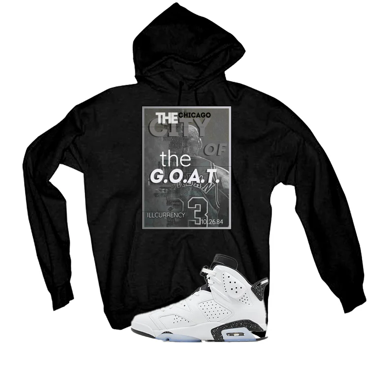 Air Jordan 6 Reverse Oreo Black T-Shirt (CITY OF GOAT)| illcurrency - Image 3