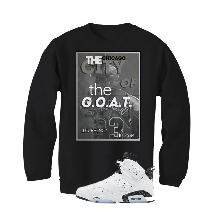 Air Jordan 6 Reverse Oreo Black T-Shirt (CITY OF GOAT)| illcurrency - Image 4