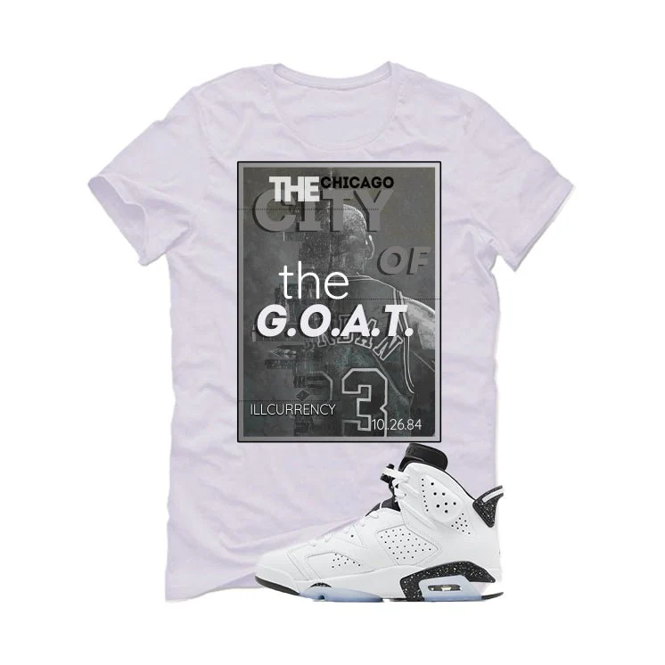 Air Jordan 6 Reverse Oreo White T-Shirt (CITY OF GOAT)| illcurrency - Image 2