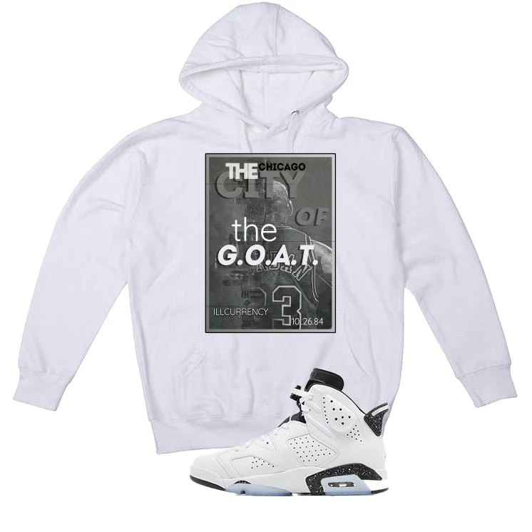 Air Jordan 6 Reverse Oreo White T-Shirt (CITY OF GOAT)| illcurrency - Image 3