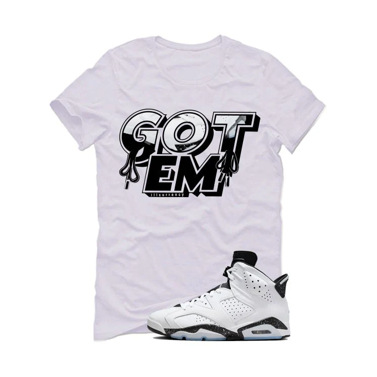 Air Jordan 6 Reverse Oreo White T-Shirt (Got Em)| illcurrency - Image 2