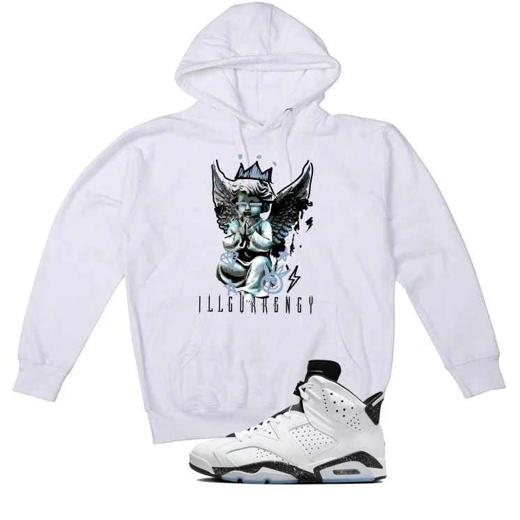 Air Jordan 6 Reverse Oreo White T-Shirt (Graffiti Angel)| illcurrency - Image 3