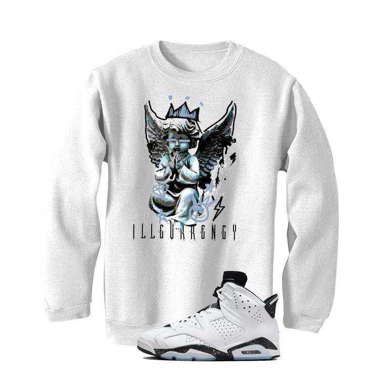 Air Jordan 6 Reverse Oreo White T-Shirt (Graffiti Angel)| illcurrency - Image 4