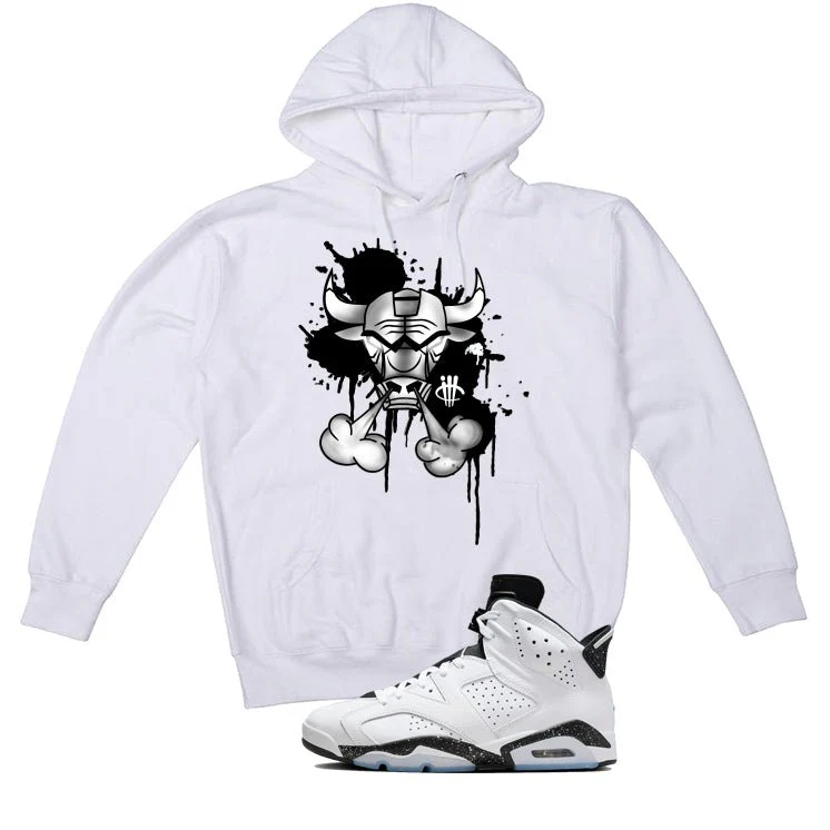 Air Jordan 6 Reverse Oreo White T-Shirt (Iron Bull)| illcurrency - Image 4