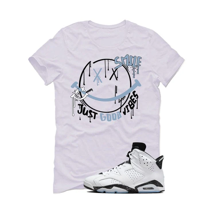 Air Jordan 6 Reverse Oreo White T-Shirt (Smile)| illcurrency - Image 2