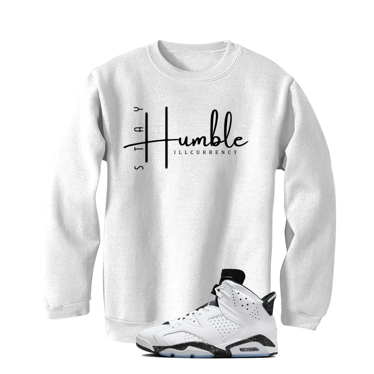 Air Jordan 6 Reverse Oreo White T-Shirt (Stay Humble)| illcurrency - Image 4