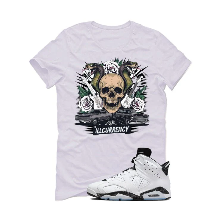 Air Jordan 6 Reverse Oreo White T-Shirt (Vintage Illcurrency)| illcurrency - Image 2