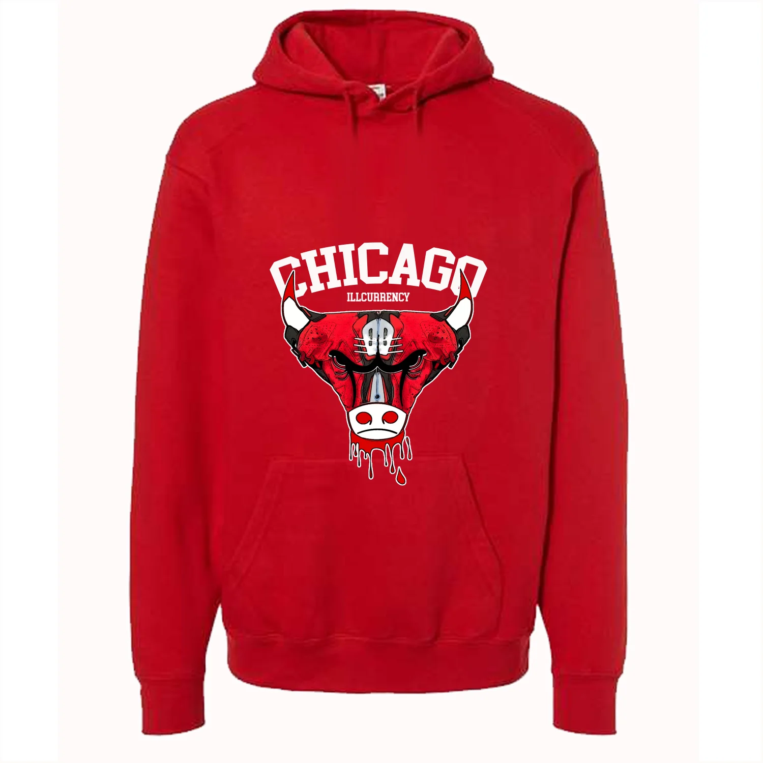 Air Jordan 6 “Toro Bravo” | illcurrency Red T-Shirt (Bulls head chicago) - Image 3