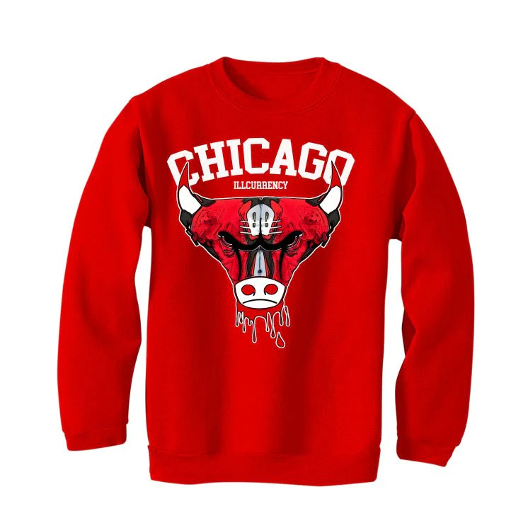 Air Jordan 6 “Toro Bravo” | illcurrency Red T-Shirt (Bulls head chicago) - Image 4