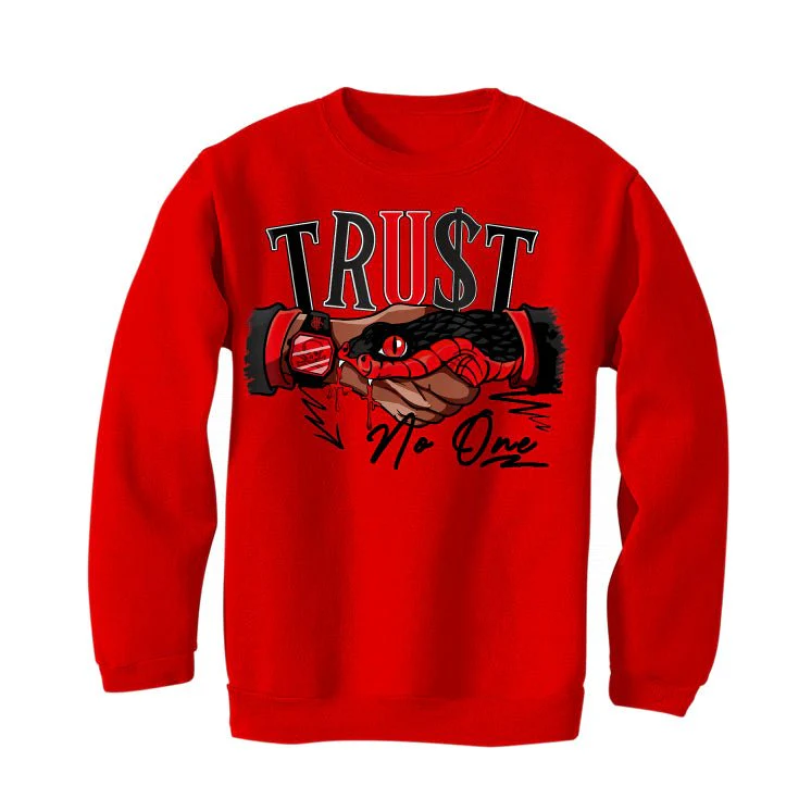Air Jordan 6 “Toro Bravo” | illcurrency Red T-Shirt (TRUST NO ONE) - Image 4