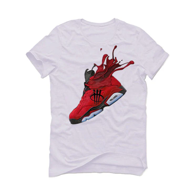 Air Jordan 6 “Toro Bravo” White T-Shirt (TORO SPLASH) - Image 2