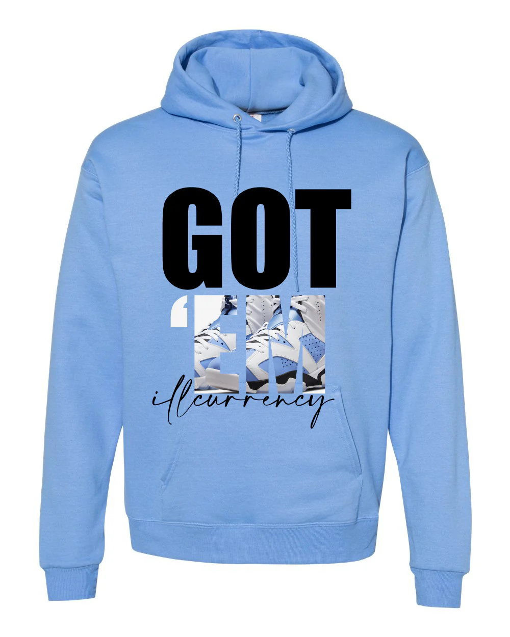 Air Jordan 6 “UNC” 2022 Carolina Blue T-Shirt (Got Em) - Image 3