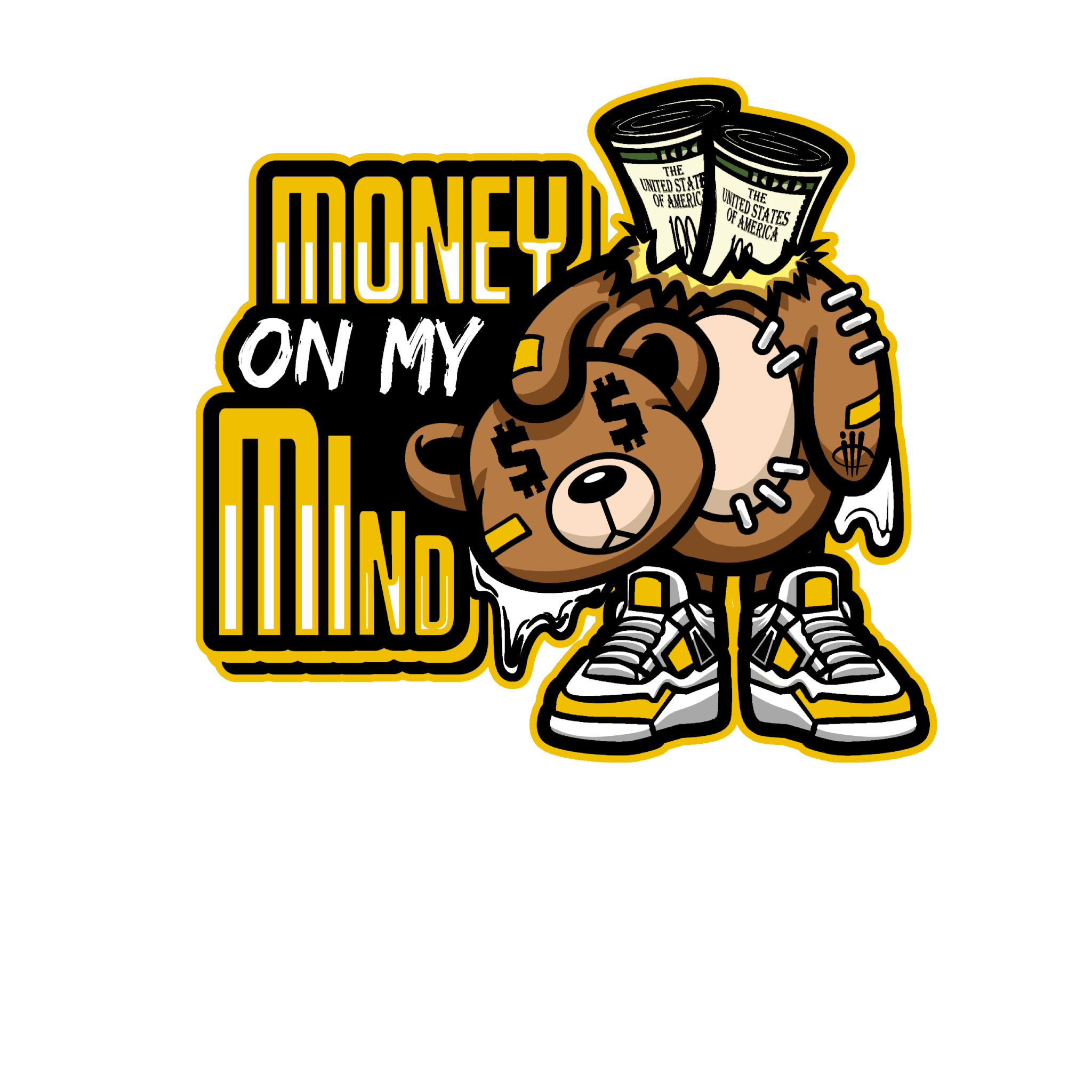 Air Jordan 6 Yellow Ochre | illcurrency Black T-Shirt (money on my mind)