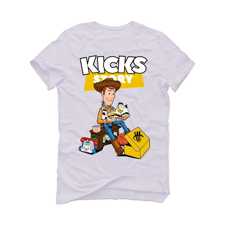 Air Jordan 6 Yellow Ochre | illcurrency White T-Shirt (TOYS) - Image 2
