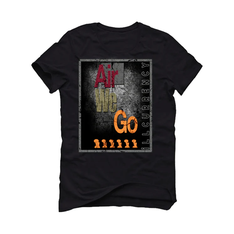 Air Jordan 7 “Black Olive” Black T-Shirt (AIR WE GO) - Image 2