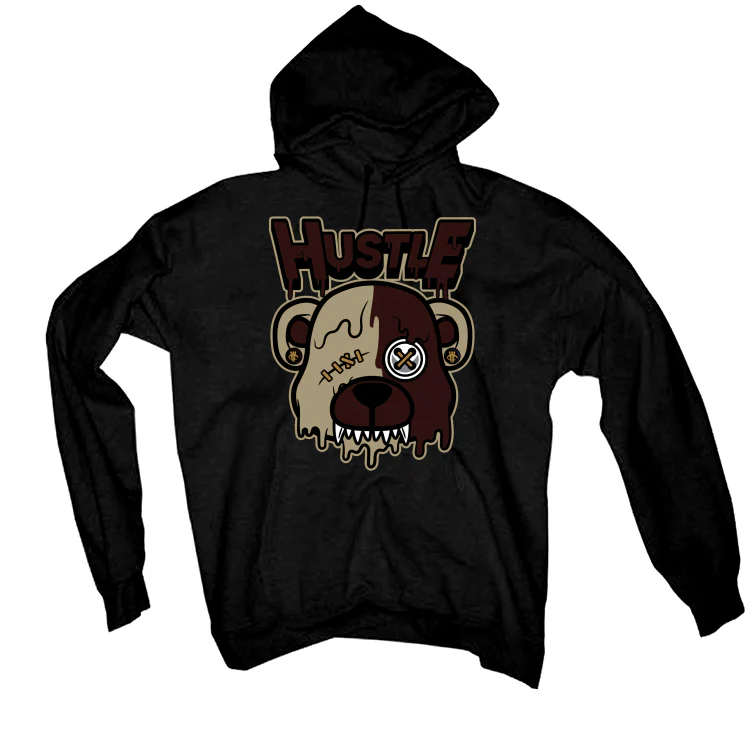 Air Jordan 7 “Black Olive” Black T-Shirt (Hustle Bear) - Image 3