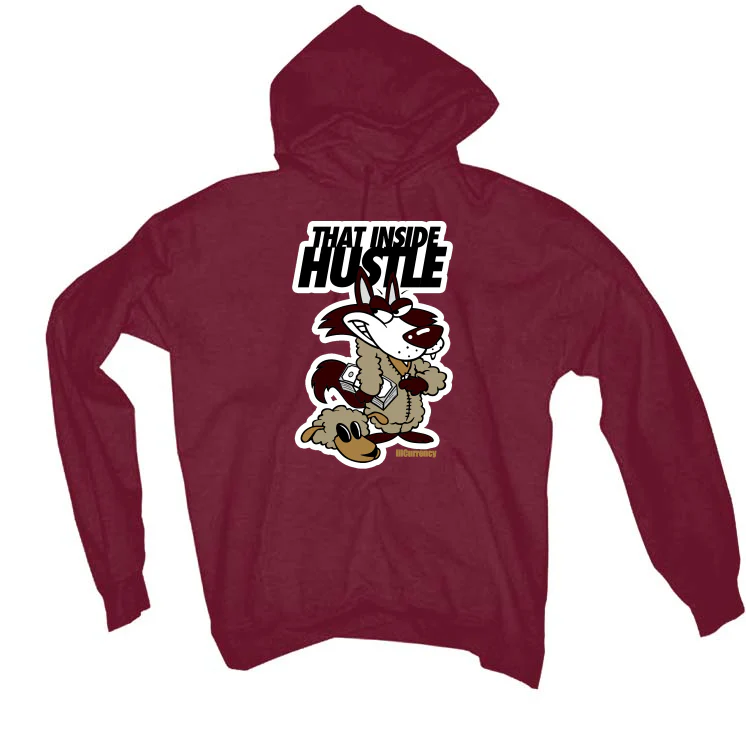 Air Jordan 7 “Black Olive” Maroon T-Shirt (Inside Hustle) - Image 3