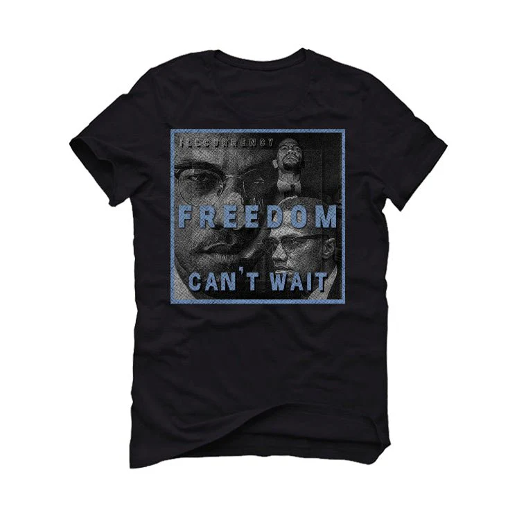 Air Jordan 7 “Chambray” Black T-Shirt (FREEDOM CAN'T WAIT) - Image 2