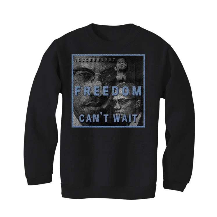 Air Jordan 7 “Chambray” Black T-Shirt (FREEDOM CAN'T WAIT) - Image 4