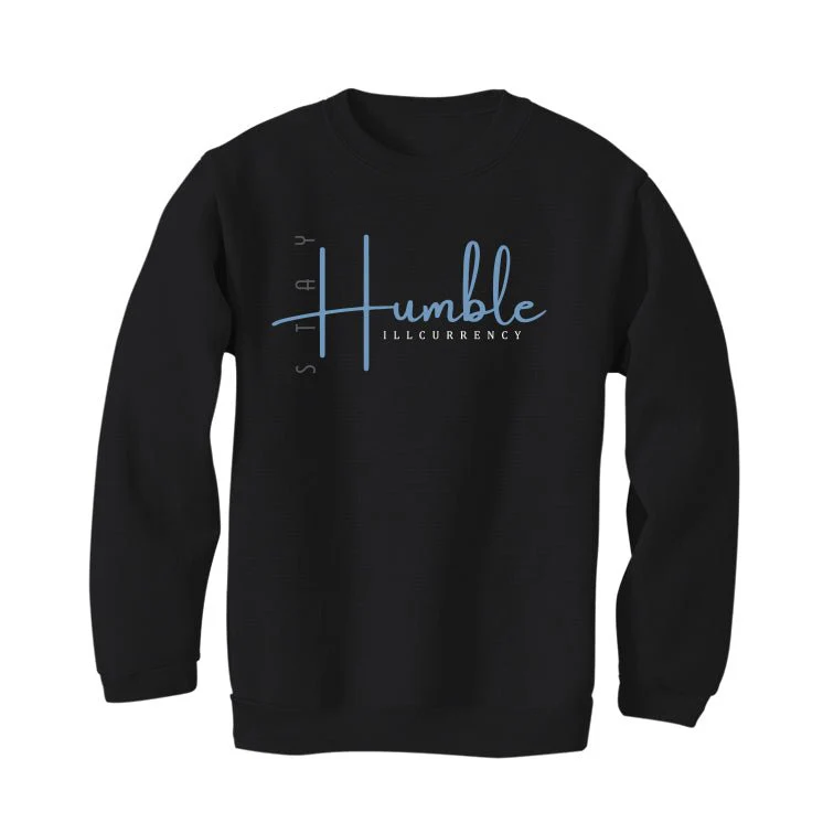 Air Jordan 7 “Chambray” | illcurrency Black T-Shirt (Stay Humble) - Image 4