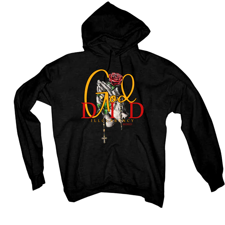 Air Jordan 7 “Citrus” 2022 Retro Black T-Shirt (God Did) - Image 3